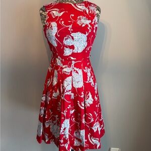 Tommy Hilfiger Red Flower Dress Size 6